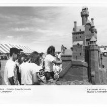 Grand Bend - Ontario Open Sandcastle Building Competition. 1991